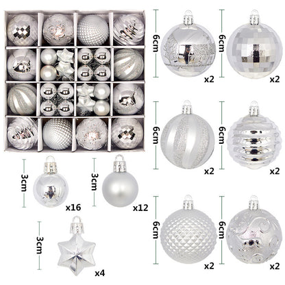 44pcs Christmas Ornaments Set with Decorative Balls